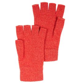 Unisex Pomegranate Cashmere Fingerless Gloves
