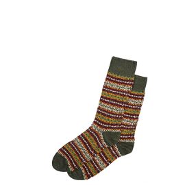 Men's Spruce Fair Isle Merino Blend Socks