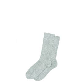 Womens Luxury Silver Cashmere Blend Socks