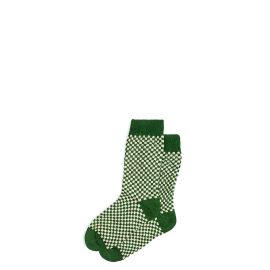 Womens Ivy Gingham Merino Blend Socks