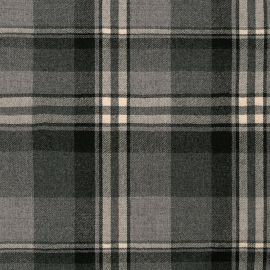 Grey Plaid Lightweight Fabric