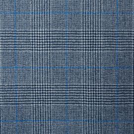 Navy/Royal Glen Check Lightweight Fabric
