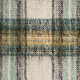 Prauline Stewart Tartan Wool Mohiar Blend Tweed Fabric