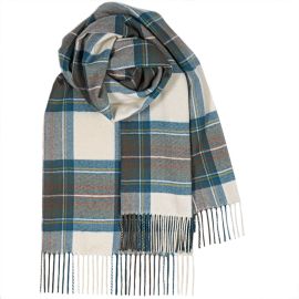 Stewart Blue Dress Tartan Lambswool Stole