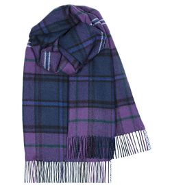 Scotland Forever Modern Tartan Lambswool Stole - Front