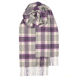 Beau Lochcarron Platinum Jubilee Tartan Cashmere Scarf