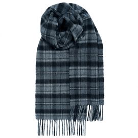 Beau MacRae Hunting Grey Tartan Luxury Cashmere Scarf