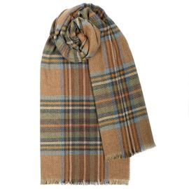 Brock Stewart Olive Luxury Fine Wool Stole