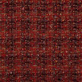 Rosso Check Sparkle Tweed Fabric