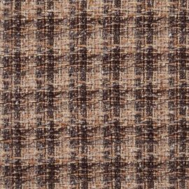 Gold Check Sparkle Tweed Fabric