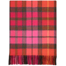 Buchanan Rose Tartan Lambswool Blanket