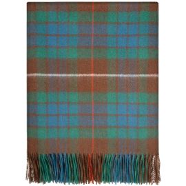 Fraser Hunting Ancient Tartan Lambswool Blanket