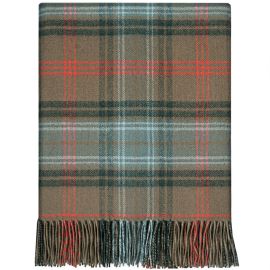 Lochcarron Hunting Weathered Tartan Lambswool Blanket