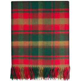 Maple Leaf Candian Tartan Lambswool Blanket