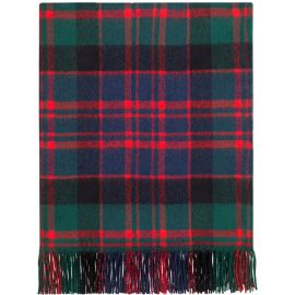 Border MacDonald Clan Modern Tartan Lambswool Blanket