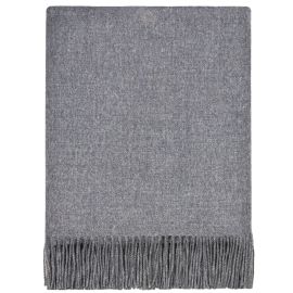 Border Steel Plain Coloured Lambswool Blanket