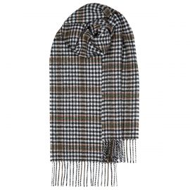 Bowhill Burns Check Lambswool Scarf