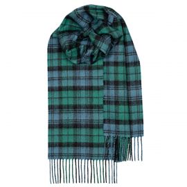 Bowhill Campbell Ancient Tartan Lambswool Scarf