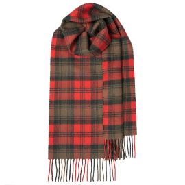 Bowhill Kerr Weathered Tartan Lambswool Scarf