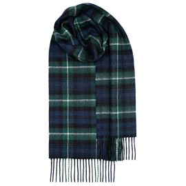 Bowhill Lamont Modern Tartan Lambswool Scarf