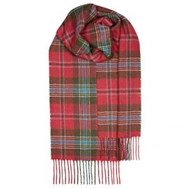 MacLean of Duart Weathered Tartan Lambswool Scarf