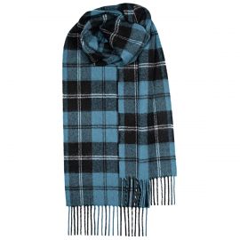 Ramsay Blue Ancient Tartan Lambswool Scarf