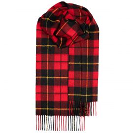 Wallace Modern Tartan Lambswool Scarf