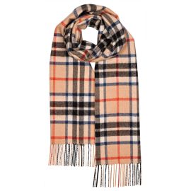 Darwin Thomson Camel Modern Luxury Oversized Lambswool Scarf 