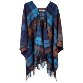 Buchanan Blue Tartan Lambswool Serape