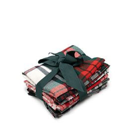 Strome Heavy weight Fabric 6 Pcs Modern Tartan - Craft Bundle