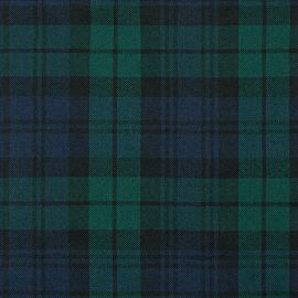 Black Watch Modern Medium Tartan Fabric-Front