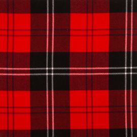 Ramsay Red Modern Medium Weight Tartan Fabric-Front