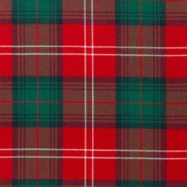 Chisholm Red Modern Light Weight Tartan Fabric-Front