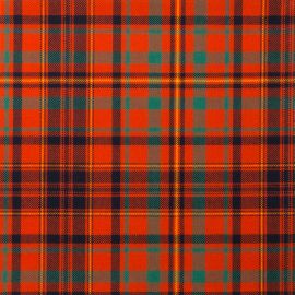 MacLeod Red Ancient Light Weight Tartan Fabric-Front