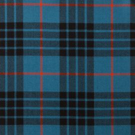 MacKay Blue Ancient Light Weight Tartan Fabric-Front