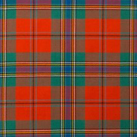 MacLean of Duart Ancient Light Weight Tartan Fabric-Front