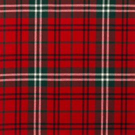 Morrison Red Modern Light Weight Tartan Fabric-Front