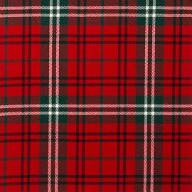 Morrison Red Modern Light Weight Tartan Fabric-Front