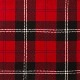 Ramsay Red Modern Light Weight Tartan Fabric-Front