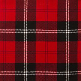 Ramsay Red Modern Light Weight Tartan Fabric-Front