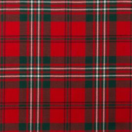 Scott Red Modern Light Weight Tartan Fabric-Front