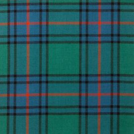 Shaw Green Ancient Light Weight Tartan Fabric-Front