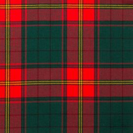 Ulster Red Light Weight Tartan Fabric-Front