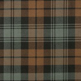 Black Watch Weathered Heavy Weight Tartan Fabric-Front