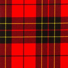 Brodie Red Modern Heavy Weight Tartan Fabric-Front