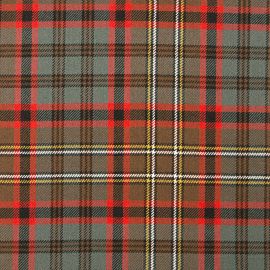 Cunningham Hunting Weathered Heavy Weight Tartan Fabric-Front