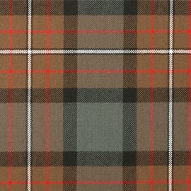 Ferguson Weathered Heavy Weight Tartan Fabric-Front