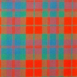 Fraser Clan Ancient Heavy Weight Tartan Fabric-Front