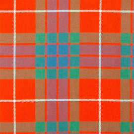 Fraser Red Ancient Heavy Weight Tartan Fabric-Front