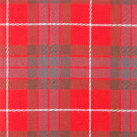 Fraser Red Weathered Heavy Weight Tartan Fabric-Front